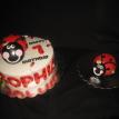 Lady Bug Cake-personal for a 1st birthday