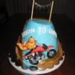 Dirtbike Rider Babyshower Cake